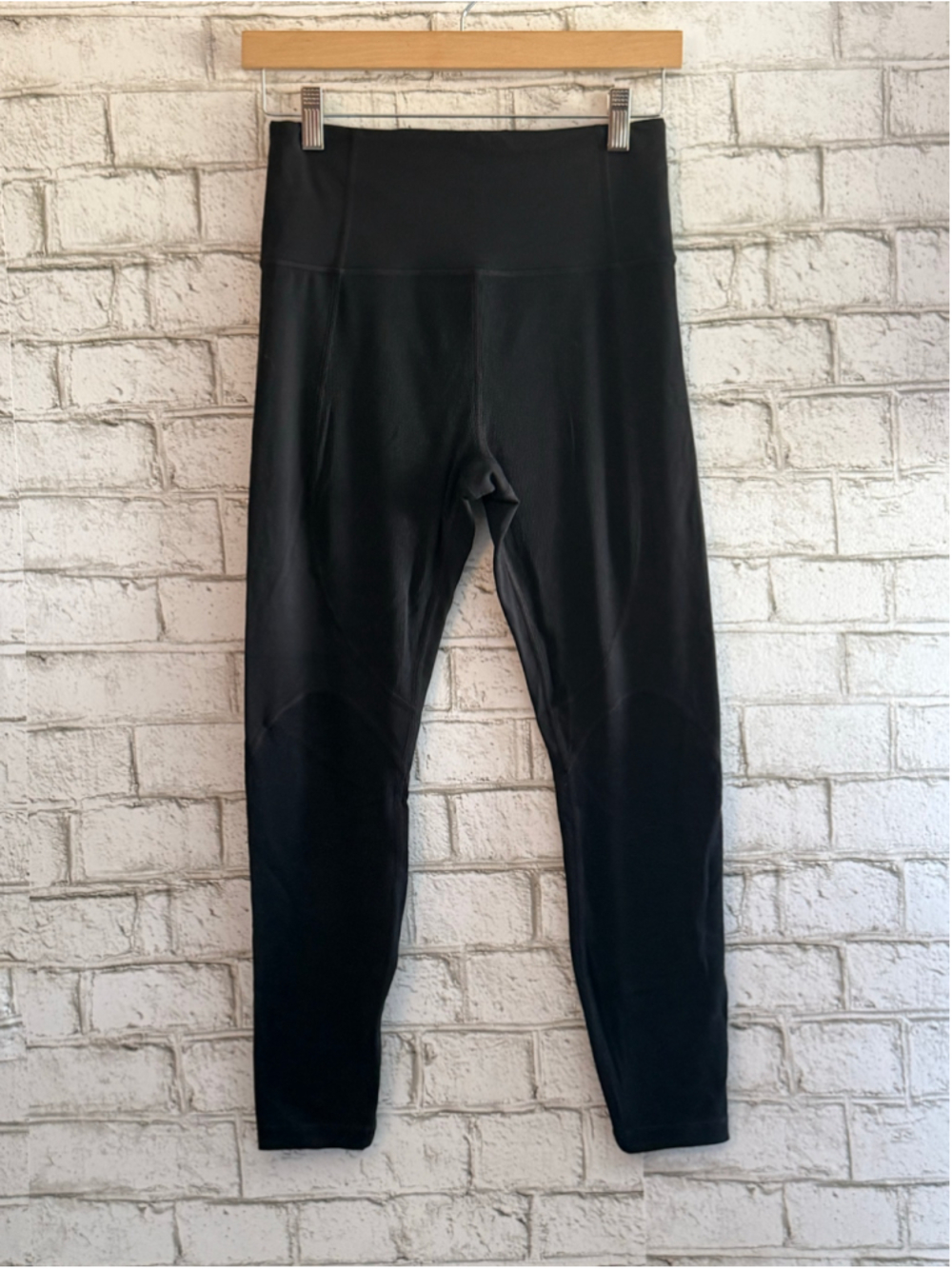 Athleta Rise Up Rib 7/8 Tight in Powervita, BLACK SIZE Small high rise - Picture 5 of 12